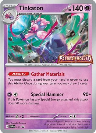 Tinkaton - 020 (Prerelease) - SV: Scarlet & Violet Promo Cards #020