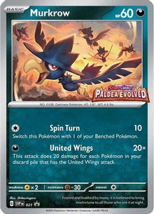 Murkrow - 021 (Prerelease) - SV: Scarlet & Violet Promo Cards #021