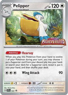 Pelipper - 022 (Prerelease) - SV: Scarlet & Violet Promo Cards #022