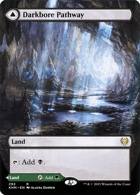 Darkbore Pathway // Slitherbore Pathway - (khm-292) - Near Mint (*Foil )