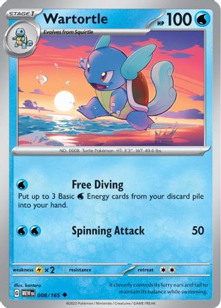 Wartortle - 008/165 - SV: Scarlet & Violet 151 #008