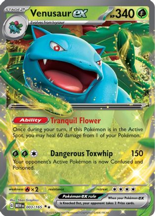 Venusaur ex - 003/165 - SV: Scarlet & Violet 151 #003