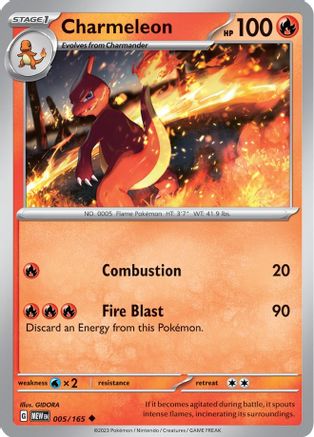 Charmeleon - 005/165 - SV: Scarlet & Violet 151 #005