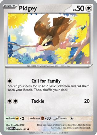 Pidgey - SV: Scarlet & Violet 151 #016