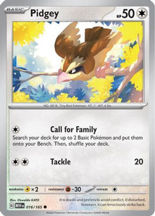 Pidgey - SV: Scarlet & Violet 151 #016