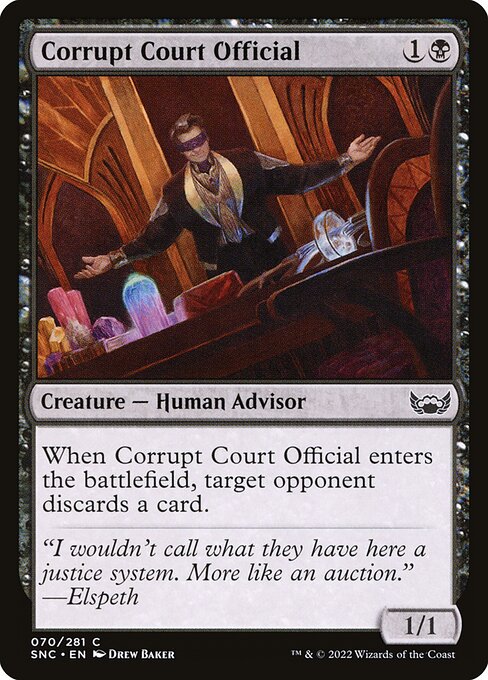 Corrupt Court Official — SNC — 70