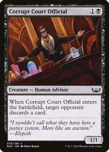 Corrupt Court Official — SNC — 70