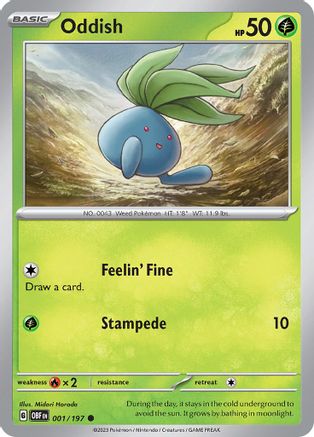 Oddish - SV03: Obsidian Flames #001