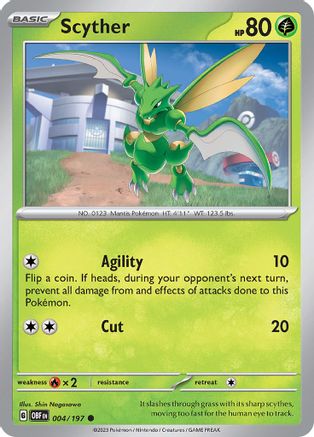 Scyther - SV03: Obsidian Flames #004
