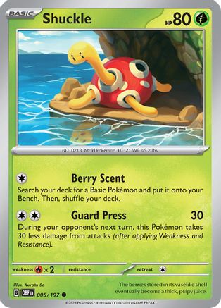 Shuckle - SV03: Obsidian Flames #005