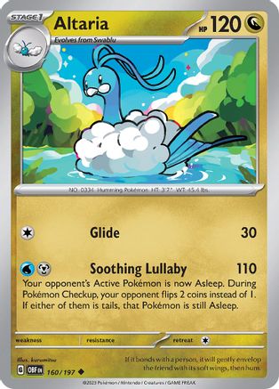 Altaria - SV03: Obsidian Flames #160