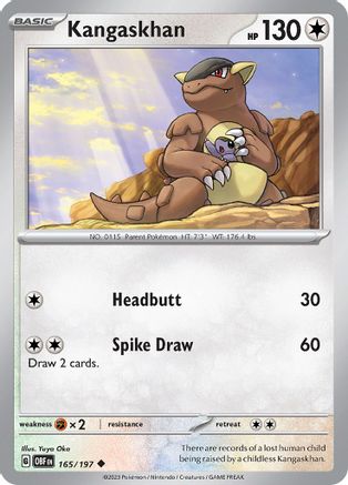 Kangaskhan - SV03: Obsidian Flames #165