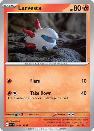 Larvesta - SV03: Obsidian Flames #040