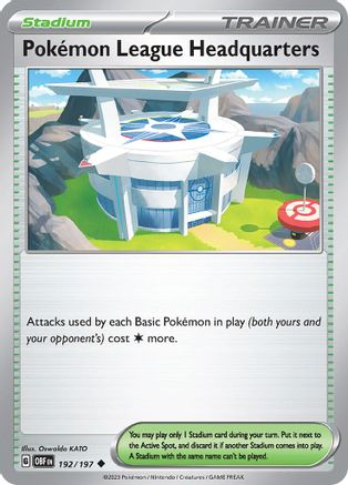 Pokemon League Headquarters - SV03: Obsidian Flames #192