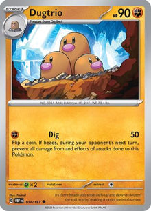 Dugtrio - SV03: Obsidian Flames #104