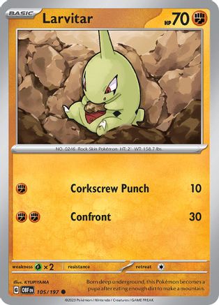 Larvitar - SV03: Obsidian Flames #105