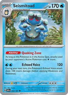 Seismitoad - SV03: Obsidian Flames #052