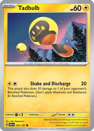 Tadbulb 076/197 - SV03: Obsidian Flames #076