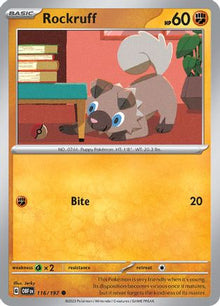 Rockruff - SV03: Obsidian Flames #116
