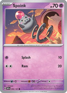 Spoink - SV03: Obsidian Flames #090