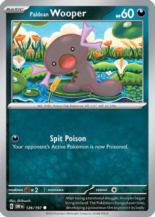 Paldean Wooper - 126/197 - SV03: Obsidian Flames #126