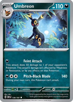 Umbreon - SV03: Obsidian Flames #130
