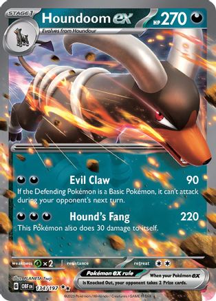 Houndoom ex - SV03: Obsidian Flames #134