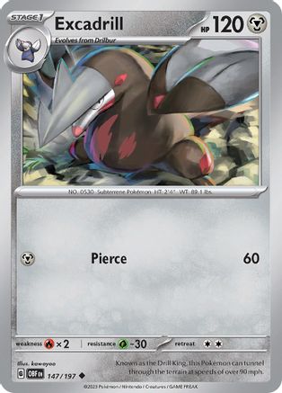 Excadrill - SV03: Obsidian Flames #147