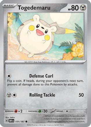 Togedemaru - SV03: Obsidian Flames #151