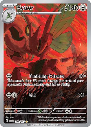 Scizor - 205/197 - SV03: Obsidian Flames #205