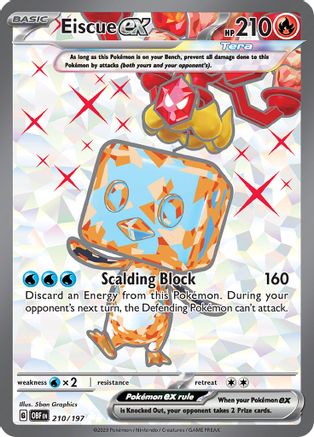 Eiscue ex - 210/197 - SV03: Obsidian Flames #210
