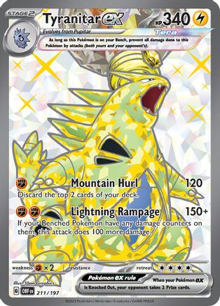 Tyranitar ex - 211/197 - SV03: Obsidian Flames #211