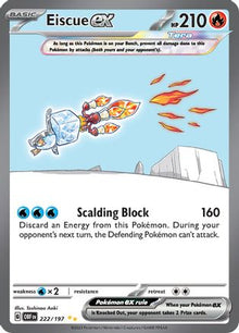Eiscue ex - 222/197 - SV03: Obsidian Flames #222