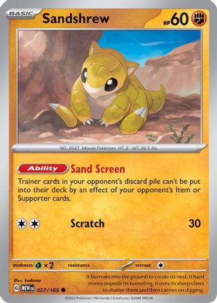Sandshrew - SV: Scarlet & Violet 151 #027