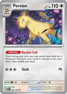 Persian - SV: Scarlet & Violet 151 #053