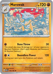Marowak - SV: Scarlet & Violet 151 #105