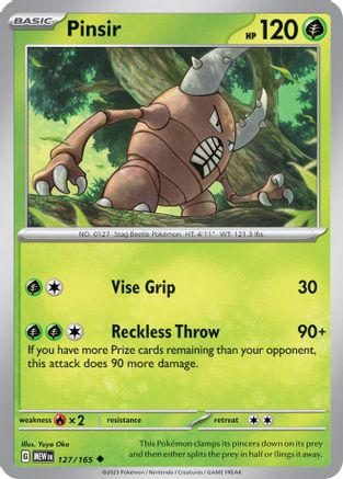 Pinsir - SV: Scarlet & Violet 151 #127