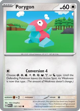 Porygon - SV: Scarlet & Violet 151 #137