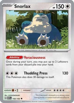 Snorlax - SV: Scarlet & Violet 151 #143