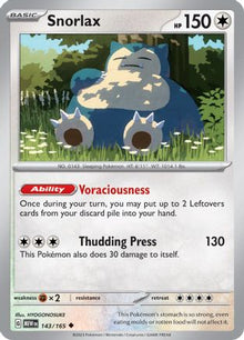 Snorlax - SV: Scarlet & Violet 151 #143