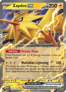 Zapdos ex - 145/165 - SV: Scarlet & Violet 151 #145