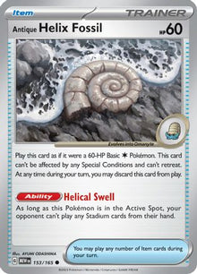 Antique Helix Fossil - SV: Scarlet & Violet 151 #153