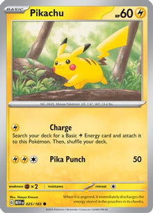 Pikachu - 025/165 - SV: Scarlet & Violet 151 #025