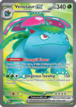 Venusaur ex - 182/165 - SV: Scarlet & Violet 151 #182