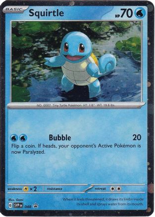 Squirtle - 048 (Cosmos Holo) - SV: Scarlet & Violet Promo Cards #048