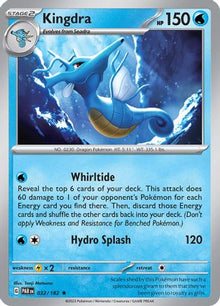 Kingdra - SV04: Paradox Rift #032