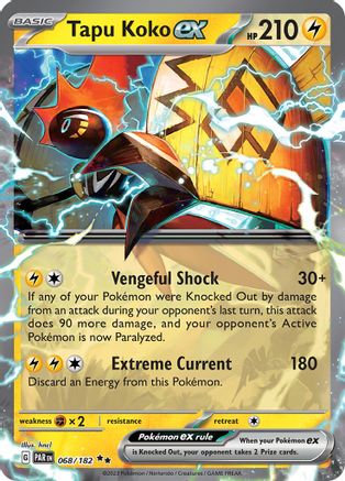 Tapu Koko ex - 068/182 - SV04: Paradox Rift #068