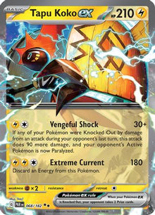 Tapu Koko ex - 068/182 - SV04: Paradox Rift #068