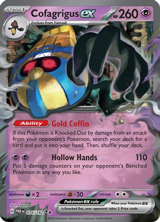 Cofagrigus ex - SV04: Paradox Rift #076