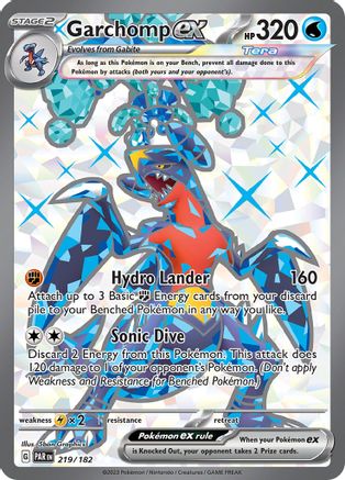 Garchomp ex - 219/182 - SV04: Paradox Rift #219